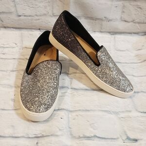 Birdies Glitter Ombré Swift Sneakers in Crushed Chrome